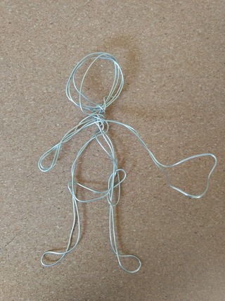 my first, very rough, wire armature!