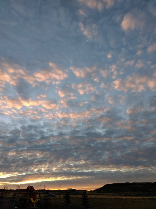 an image of beautiful early morning clouds
